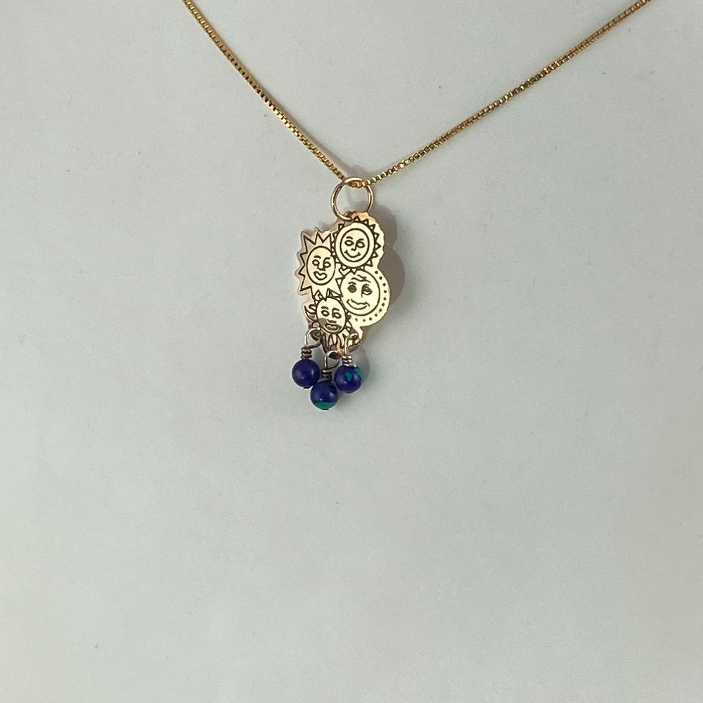 Vintage Fun in the Sun 14 Karat Gold Filled with 16in Gold Filled 925 Necklace - Picture 8 of 8